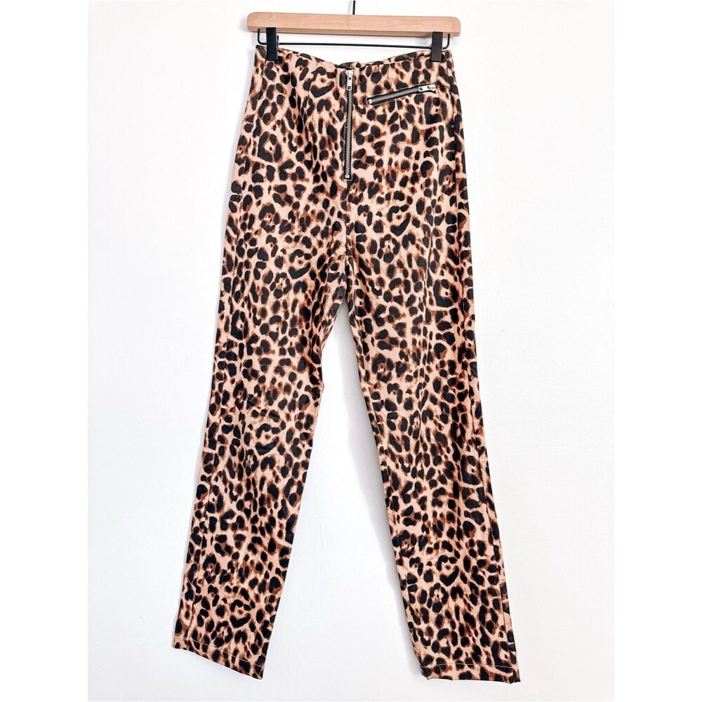 Reformation High Rise Leopard Print Skinny Jeans Size 4
